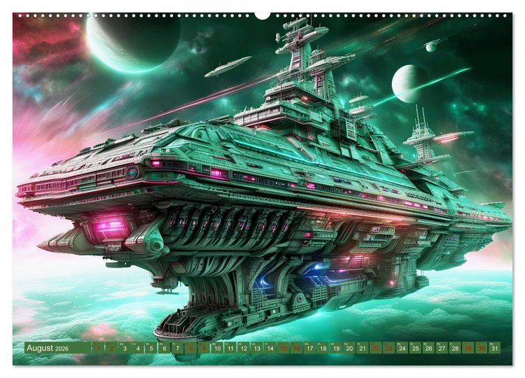 Produktbild: Kriegsschiffe Anbruch einer neuen &Auml;ra (Wandkalender 2026 DIN A2 quer), CALVENDO Monatskalender