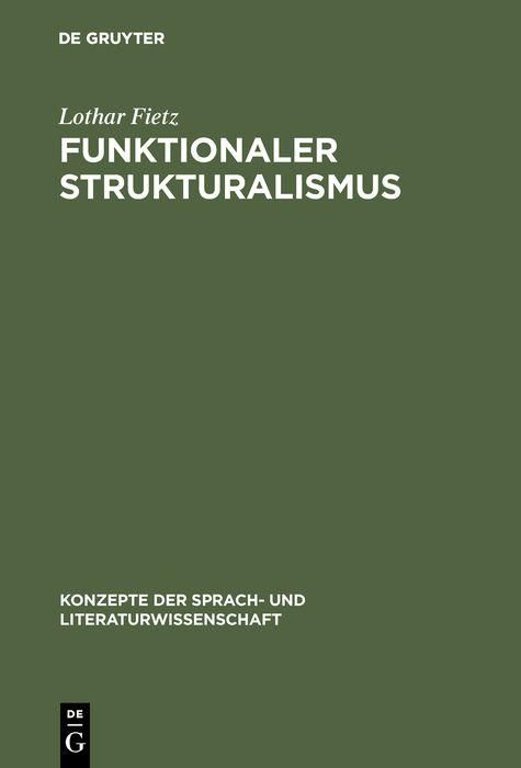 Produktbild: Funktionaler Strukturalismus