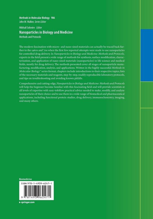 Produktbild: Nanoparticles in Biology and Medicine