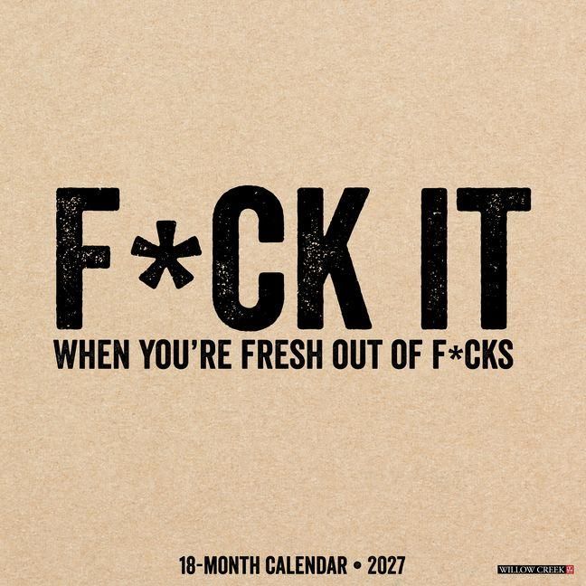 Produktbild: F*ck It 2027 12 X 12 Wall Calendar