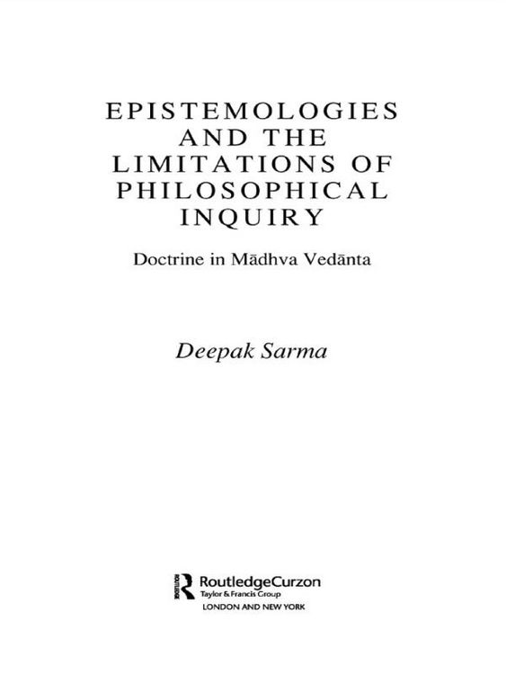 Produktbild: Epistemologies and the Limitations of Philosophical Inquiry