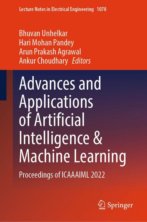 Produktbild: Advances and Applications of Artificial Intelligence & Machine Learning