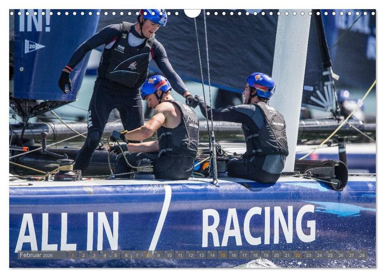 Produktbild: All In Racing - Segeln am Limit - Fotografien von Jens Hoyer (Wandkalender 2026 DIN A3 quer), CALVENDO Monatskalender