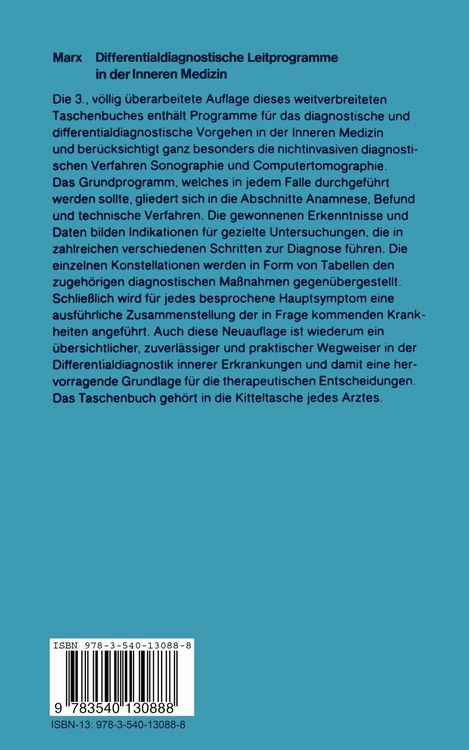 Produktbild: Differentialdiagnostische Leitprogramme in der Inneren Medizin