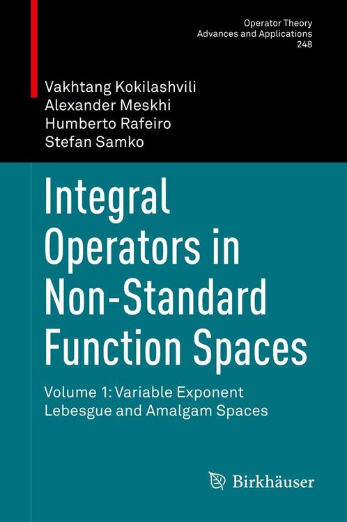 Produktbild: Integral Operators in Non-Standard Function Spaces
