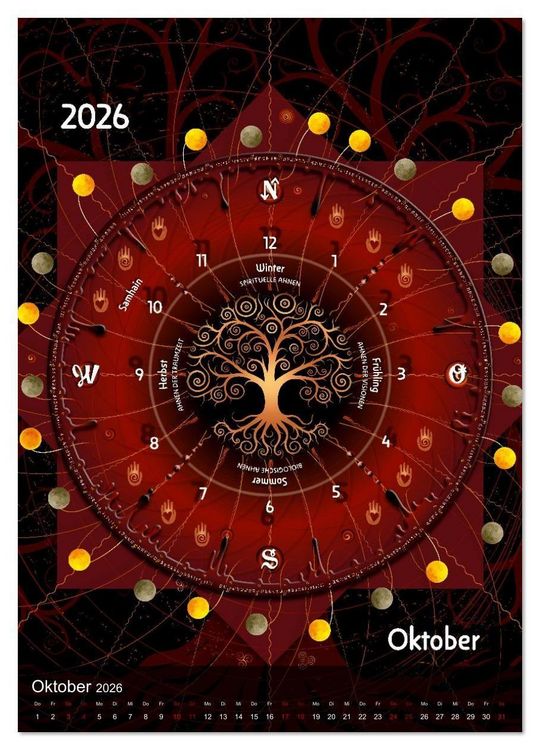 Produktbild: Jahreskreise (Wandkalender 2026 DIN A3 hoch), CALVENDO Monatskalender