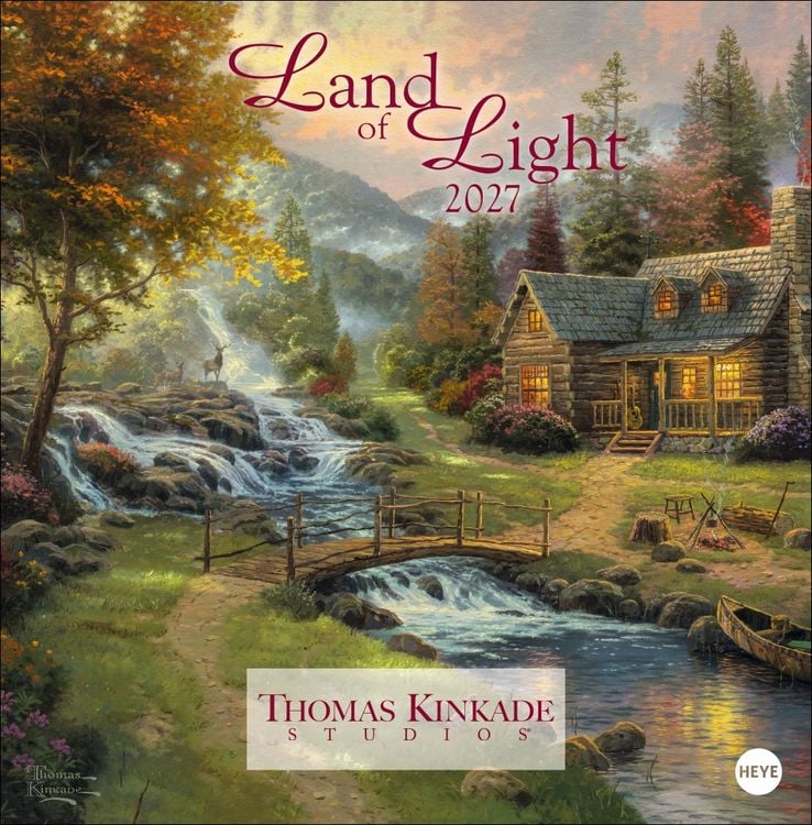 Produktbild: Thomas Kinkade: Land of Light Broschurkalender 2027