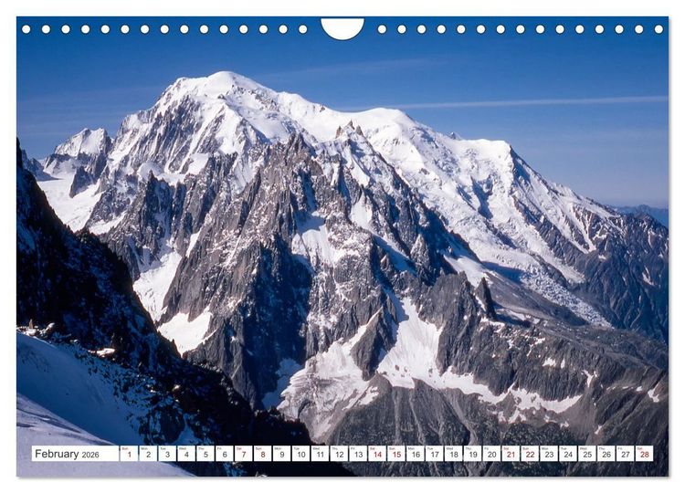 Produktbild: A trip to the roof of Europe. The Mont-Blanc massiv (Wall Calendar 2026 DIN A4 landscape), CALVENDO 12 Month Wall Calendar