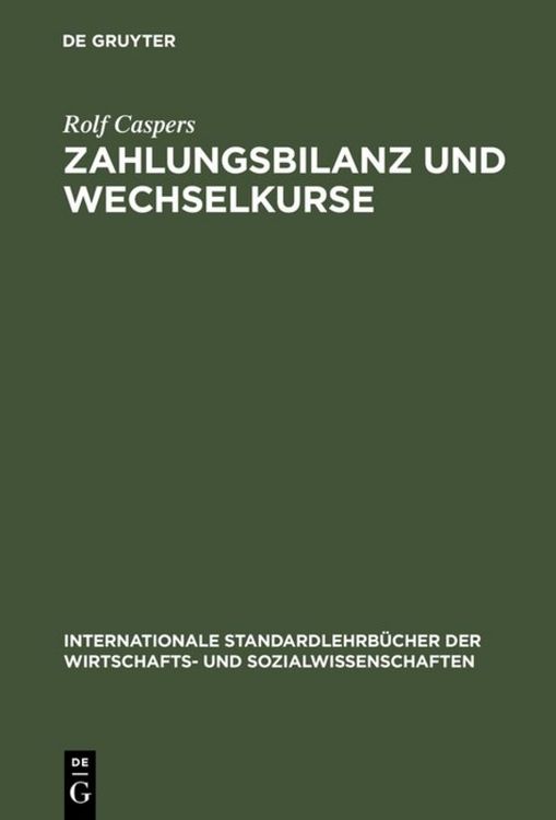 Produktbild: Zahlungsbilanz und Wechselkurse