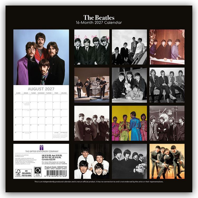 Produktbild: The Beatles 2027 &ndash; 16-Monatskalender