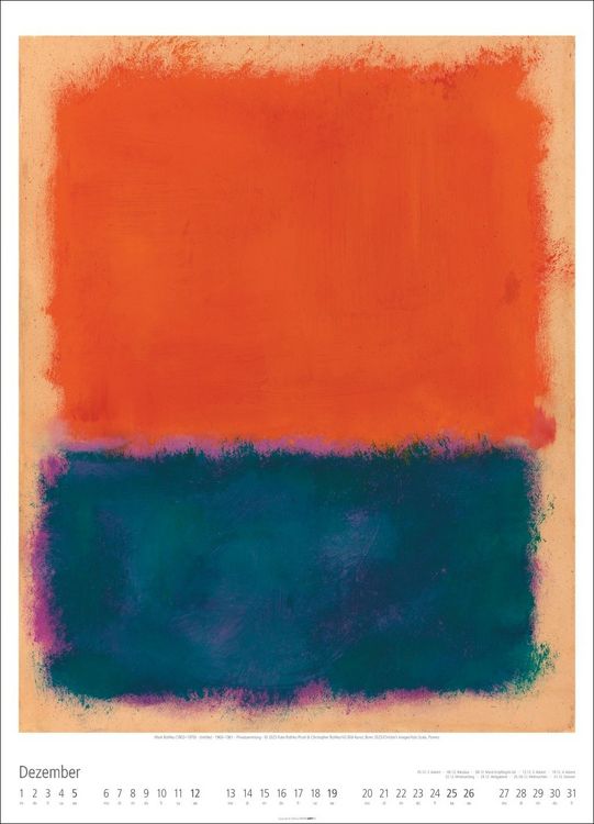 Produktbild: Mark Rothko Kalender 2027