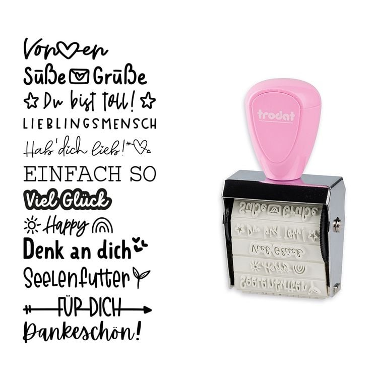 Produktbild: trodat Kreativstempel Mini Nette Botschaften