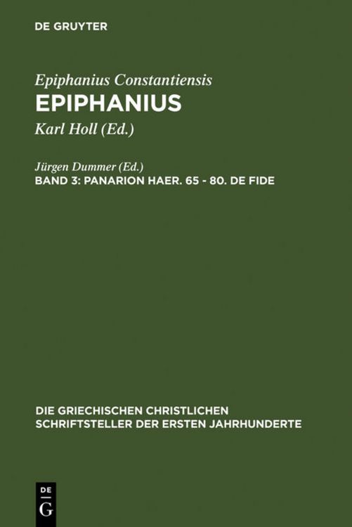 Produktbild: Panarion haer. 65-80. De fide