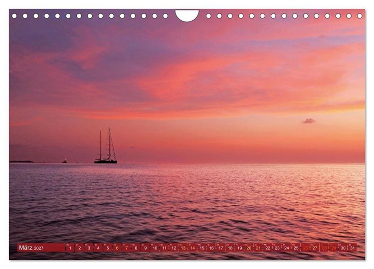 Produktbild: Die Malediven: Fluchtpunkt Sehnsucht (Wandkalender 2027 DIN A4 quer), CALVENDO Monatskalender