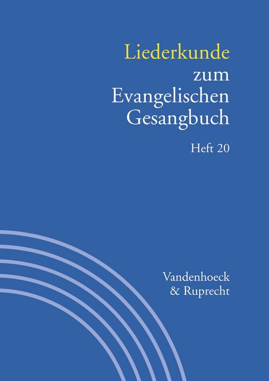 Produktbild: Liederkunde zum Evangelischen Gesangbuch. Heft 20