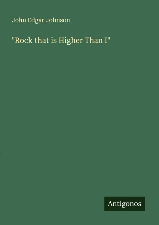 Produktbild: "Rock that is Higher Than I"