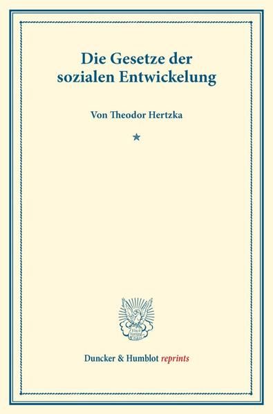 Produktbild: Die Gesetze der sozialen Entwickelung.