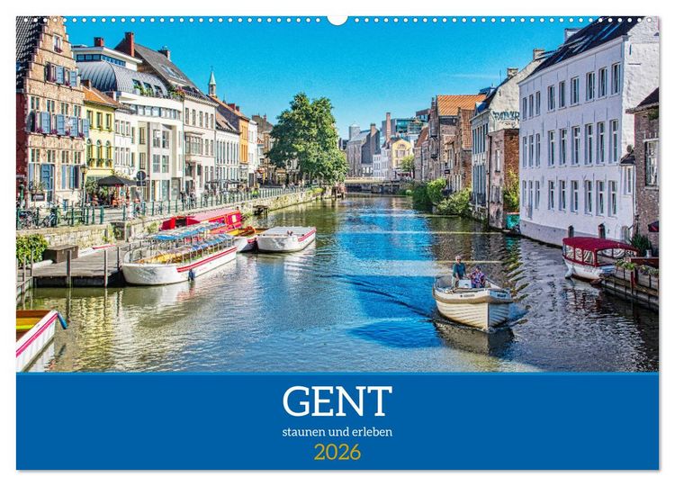 Produktbild: Gent - staunen und erleben (Wandkalender 2026 DIN A2 quer), CALVENDO Monatskalender