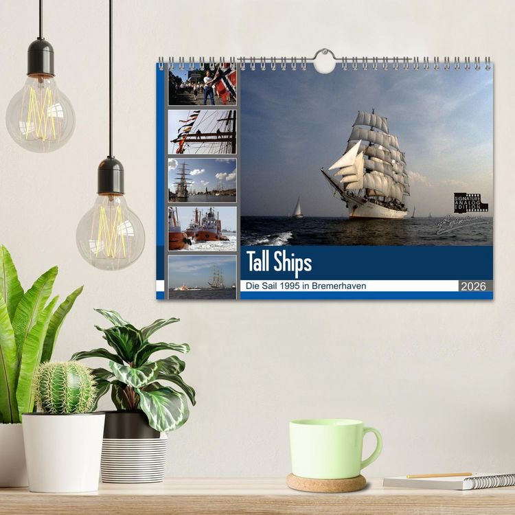 Produktbild: Analoge Fotografie Tall Ships Sail 1995 Bremerhaven (Wandkalender 2026 DIN A4 quer), CALVENDO Monatskalender