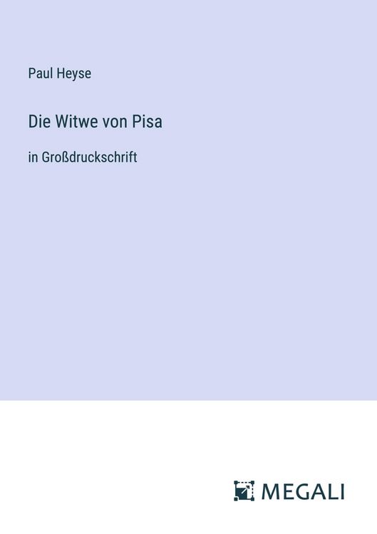 Produktbild: Die Witwe von Pisa