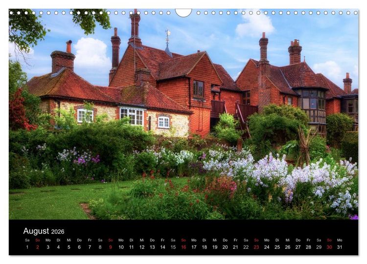 Produktbild: Englische Herrenh&auml;user (Wandkalender 2026 DIN A3 quer), CALVENDO Monatskalender