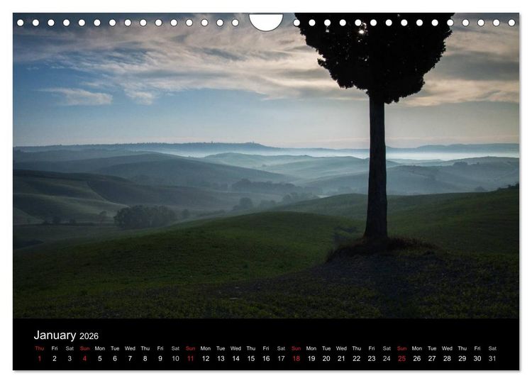 Produktbild: Tuscany Amazing Val d'Orcia (Wall Calendar 2026 DIN A4 landscape), CALVENDO 12 Month Wall Calendar