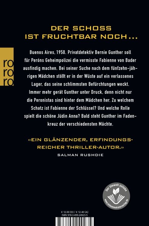 Produktbild: Das letzte Experiment / Bernie Gunther Band 5