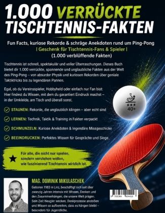 Produktbild: Mikulaschek, D: 1.000 verr&uuml;ckte Tischtennis-Fakten