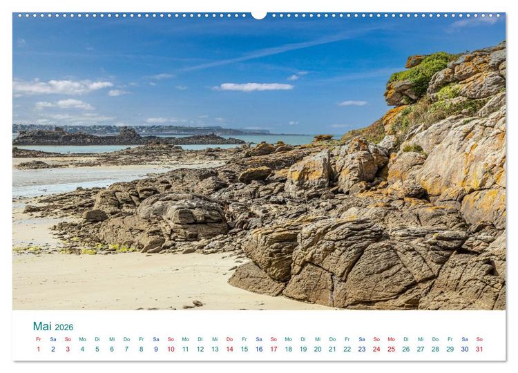 Produktbild: Smaragdk&uuml;ste C&ocirc;te d'&Eacute;meraude. Der malerische Norden der Bretagne (hochwertiger Premium Wandkalender 2026 DIN A2 quer), Kunstdruck in Hochglanz