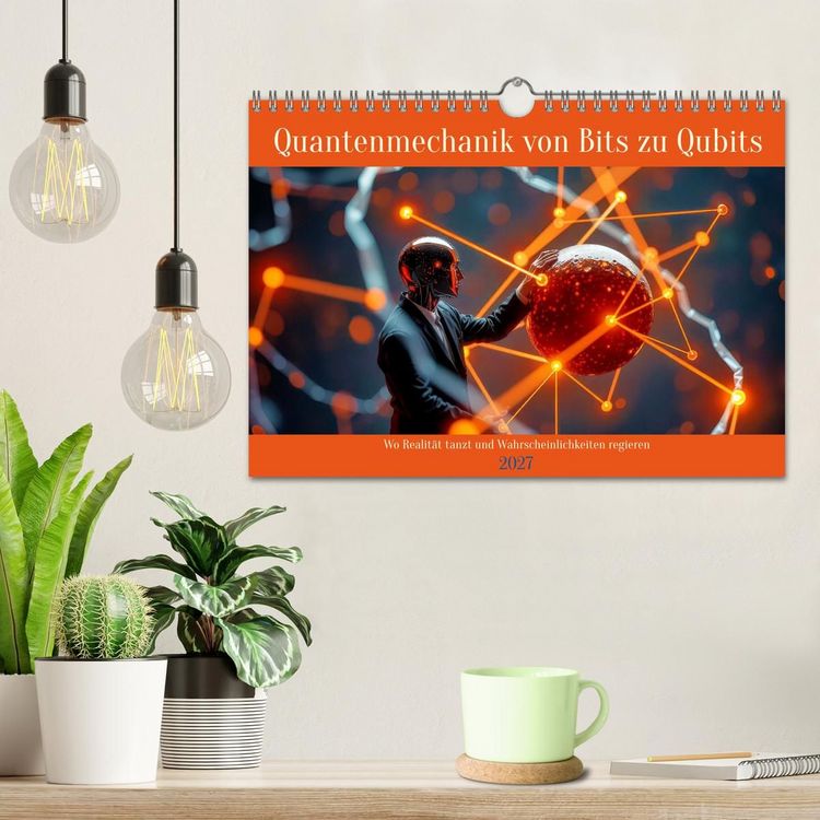 Produktbild: Quantenmechanik von Bits zu Qubits (Wandkalender 2027 DIN A4 quer), CALVENDO Monatskalender