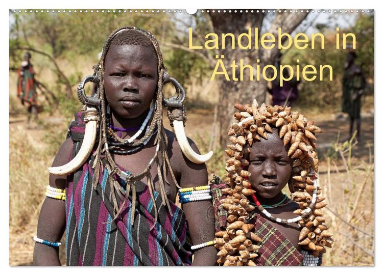 Produktbild: Landleben in &Auml;thiopien (Wandkalender 2026 DIN A2 quer), CALVENDO Monatskalender