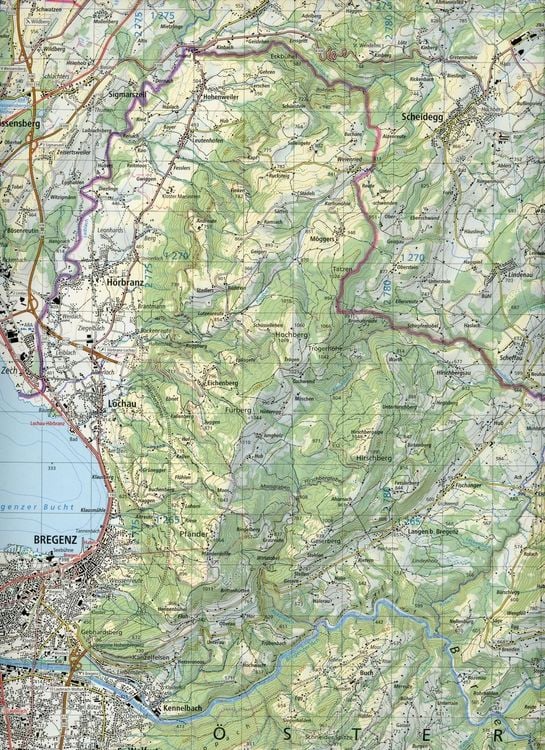 Produktbild: Swisstopo 1 : 50 000 Bregenz