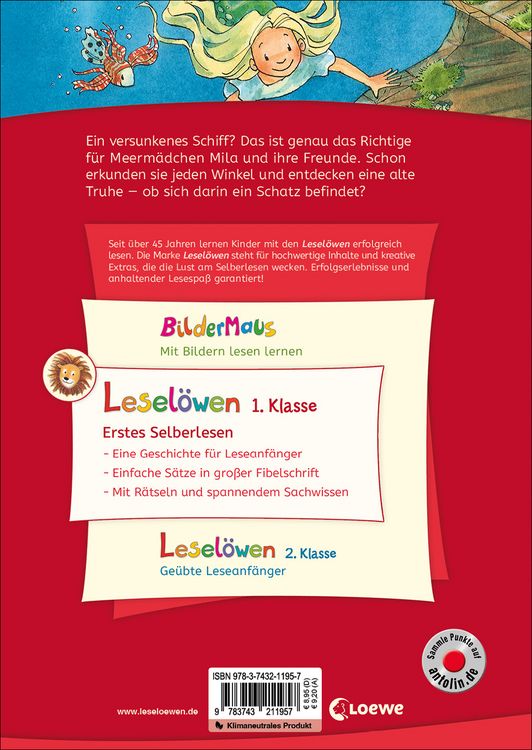Produktbild: Lesel&ouml;wen 1. Klasse - Das Meerm&auml;dchen und der versunkene Schatz