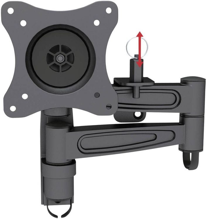Produktbild: SpeaKa Professional TV-Wandhalterung 33,0 cm (13") - 68,6 cm (27") Neigbar, Schwenkbar, Rotierbar, Ausziehbar Mit Verriegelungsmechanismus