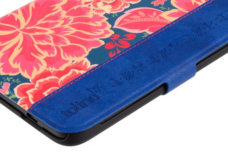 Produktbild: tolino shine / shine color - Tasche Slim - Flower Fiesta Blue