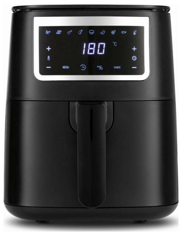 Produktbild: GourmetMaxx GOURMETmaxx Hei&szlig;luft-Fritteuse Digital 4l 1300W schwarz matt Hei&szlig;luft-Fritteuse 4 l 1300 W Schwarz