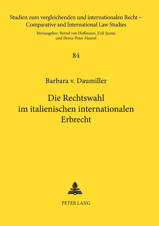 Produktbild: Die Rechtswahl im italienischen internationalen Erbrecht
