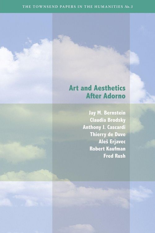 Produktbild: Art and Aesthetics After Adorno