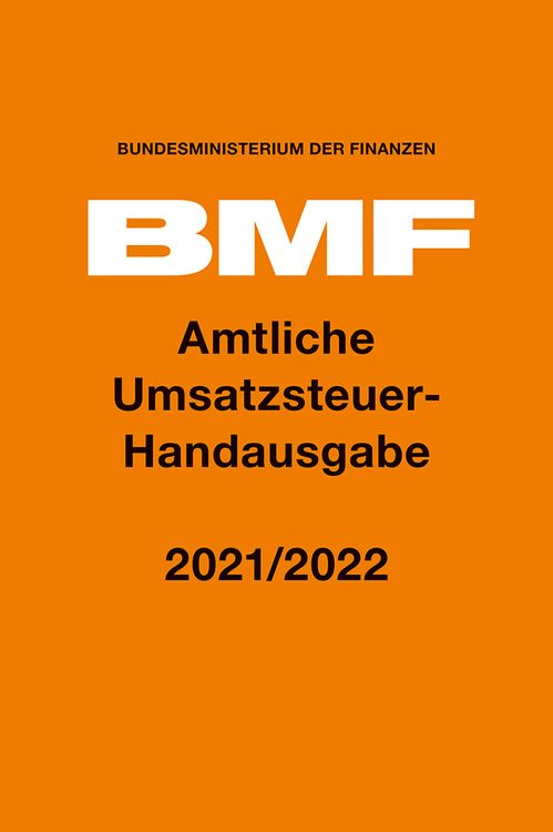 Produktbild: Amtliche Umsatzsteuer-Handausgabe 2021/2022