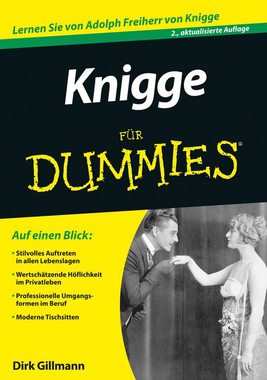 Produktbild: Knigge f&uuml;r Dummies