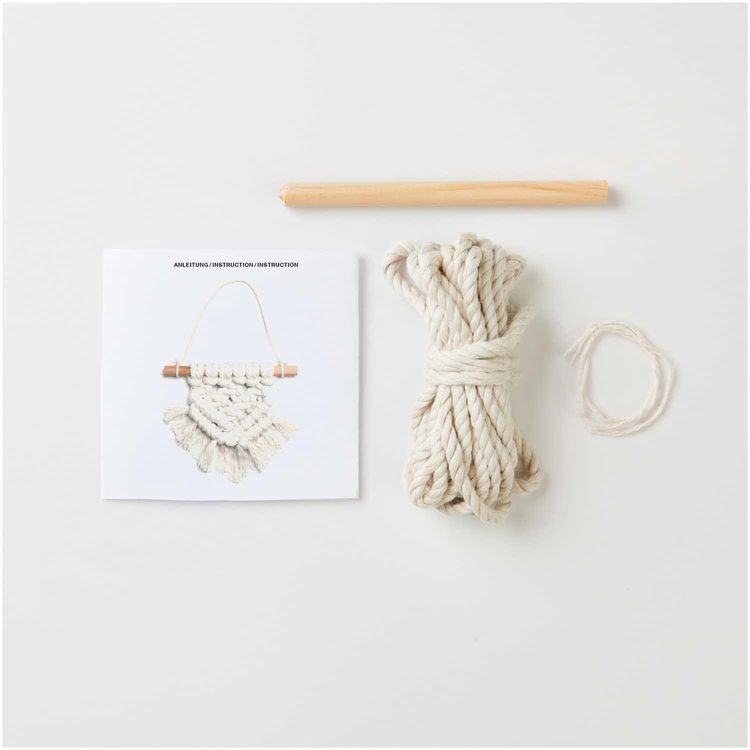 Produktbild: Makramee Set, Wandbehang, 1 Stk &agrave; ca. 13 x 13cm