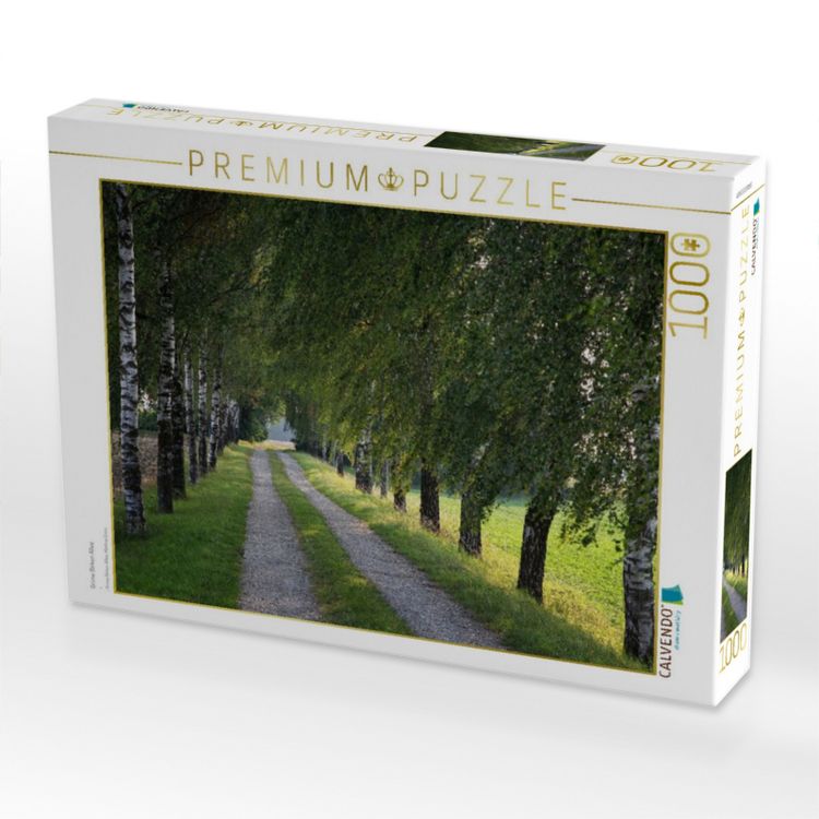 Produktbild: CALVENDO Puzzle Gr&uuml;ne Birken Allee | 1000 Teile Lege-Gr&ouml;&szlig;e 64x48cm Foto-Puzzle f&uuml;r gl&uuml;ckliche Stunden