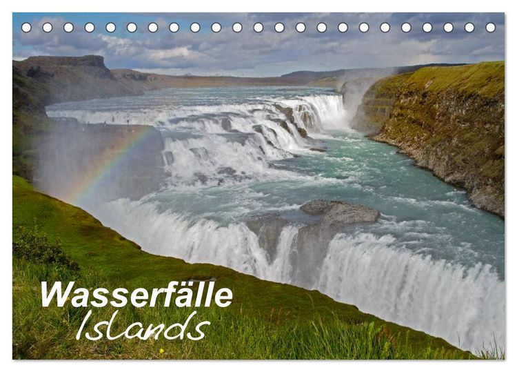 Produktbild: Wasserf&auml;lle Islands (Tischkalender 2026 DIN A5 quer), CALVENDO Monatskalender