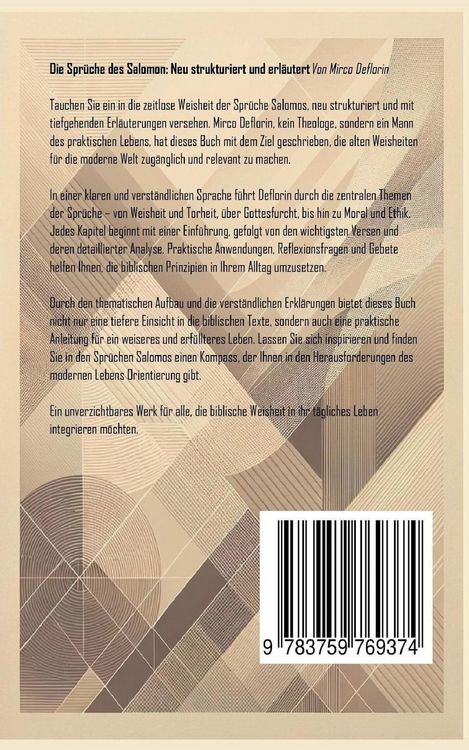 Produktbild: Die Spr&uuml;che des Salomon