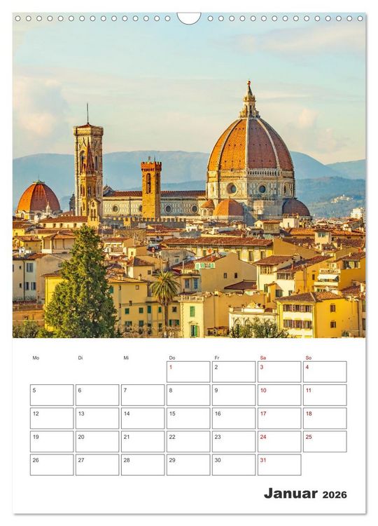 Produktbild: Florenz - Stadt mit besonderem Zauber (Wandkalender 2026 DIN A3 hoch), CALVENDO Monatskalender