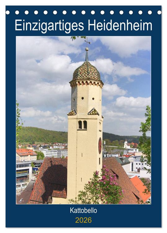 Produktbild: Einzigartiges Heidenheim (Tischkalender 2026 DIN A5 hoch), CALVENDO Monatskalender
