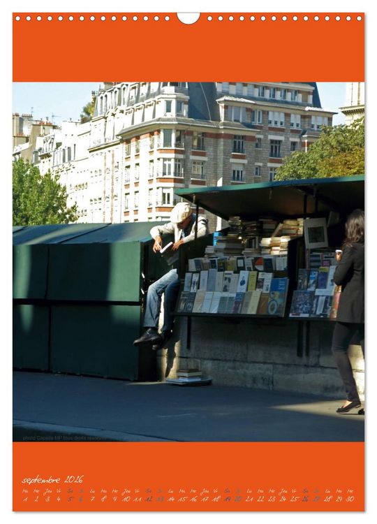 Produktbild: Paris et ses bouquinistes (Calendrier mural 2026 DIN A3 horizontal), CALVENDO calendrier mensuel
