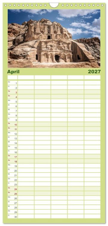 Produktbild: Familienplaner 2027 - Petra Impressionen mit 5 Spalten (Wandkalender, 21 x 45 cm) CALVENDO