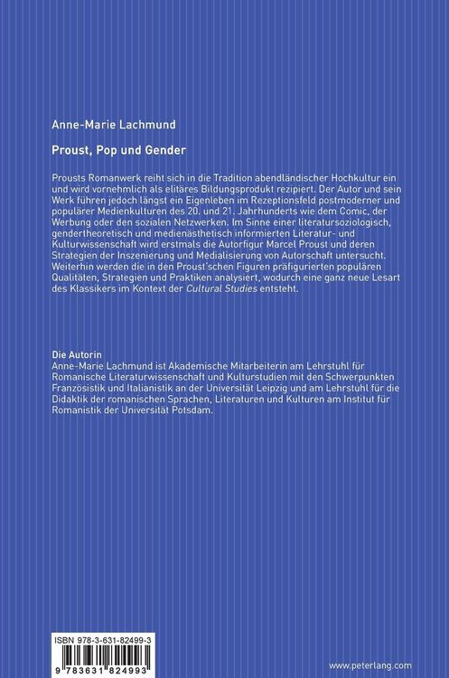 Produktbild: Proust, Pop und Gender