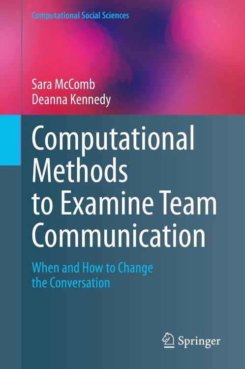 Produktbild: Computational Methods to Examine Team Communication